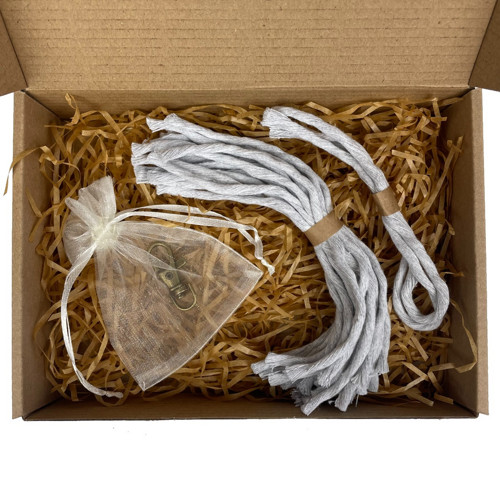 Sada na macramé - PÍRKO - LIGHT GREY — foto 1