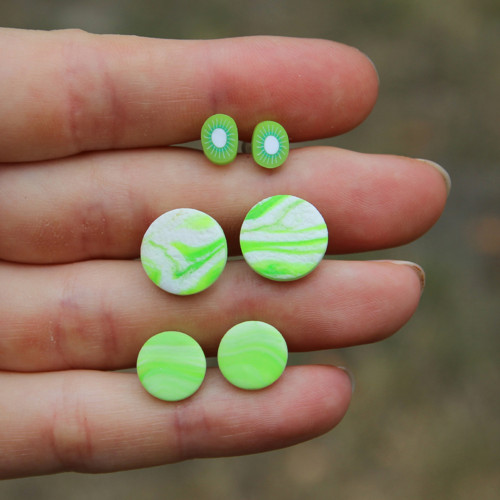 Fimo pecky, mix 3 párů
