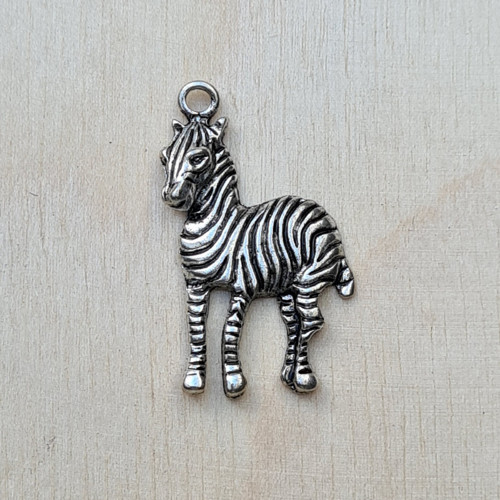 Přívěsek - zebra 20x30 mm, 5 ks
