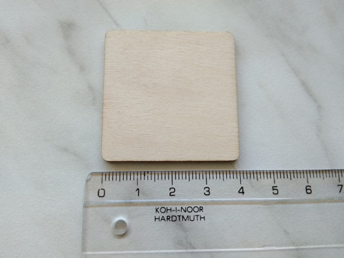 Dřevěná destička - 4 cm (2ks)