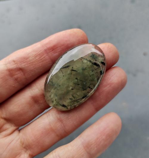 Prehnit, ID 2580, 38x24 mm