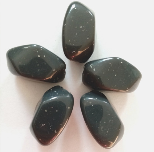 Plastový korálek imitace kamene 19x12mm - 5ks