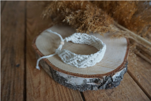 Macramé náramek Natural (E) — foto 1
