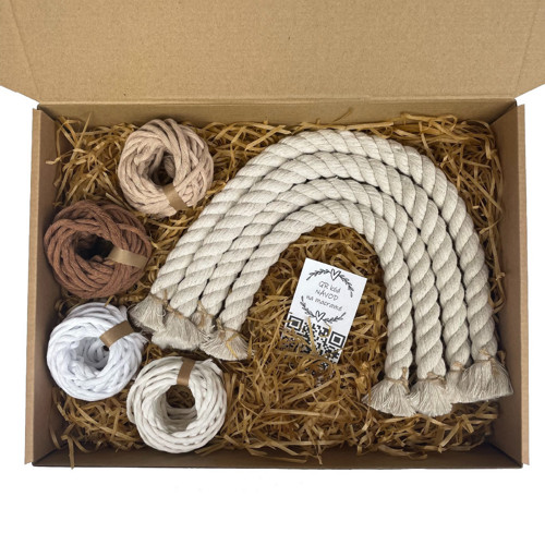 Sada na macramé - DUHA - NATURAL