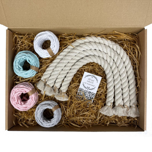 Sada na macramé - DUHA - PASTEL — foto 1