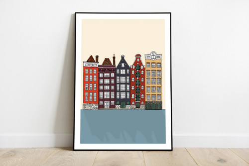 Plakát Amsterdam Nizozemsko A5