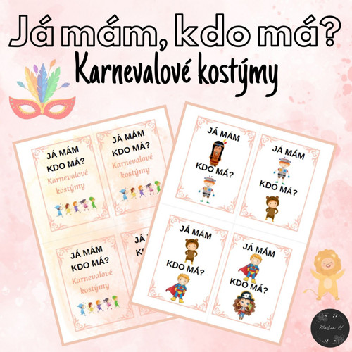 Já mám, kdo má? Karnevalové kostýmy