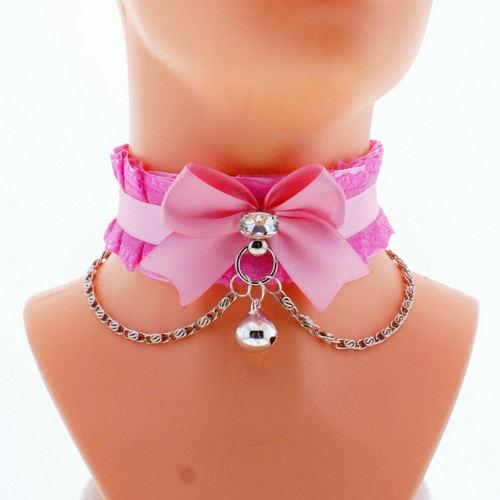 Kittenplay collar ddlg obojek s řetízkem