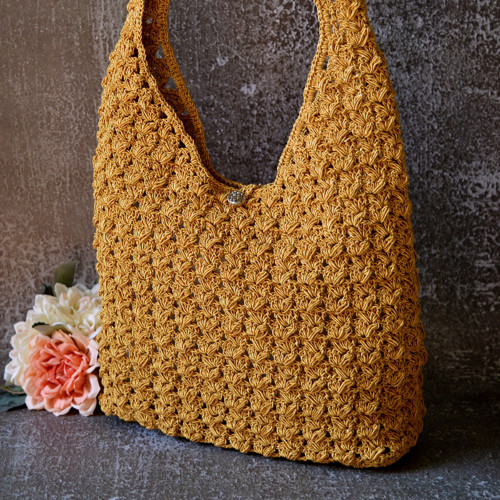 ELISE- háčkovaná kabelka 55x 26cm — foto 1