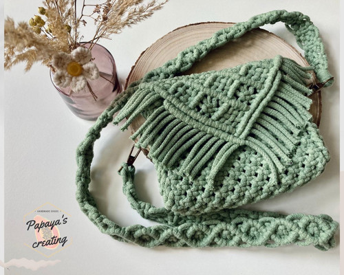 Macramé kabelka - šalvěj — foto 1