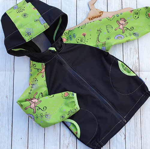 Softshellová zimní bunda černá PRUŽNÝ softshell