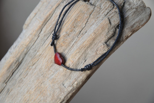 Náramek srdeční záležitost - dark red — foto 1