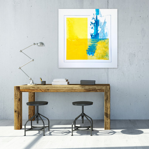 LETNÍ KVADRANTY, originální obraz 100 x 100 cm