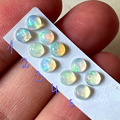 Etiópsky welo opál - pár / 4mm