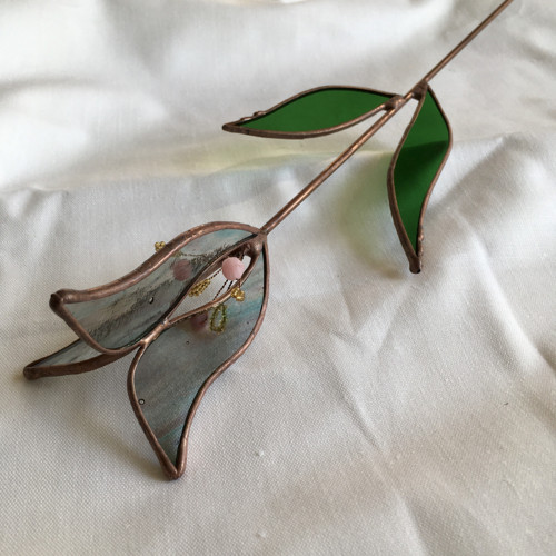 Skleněný tiffany TULIPÁN — foto 1