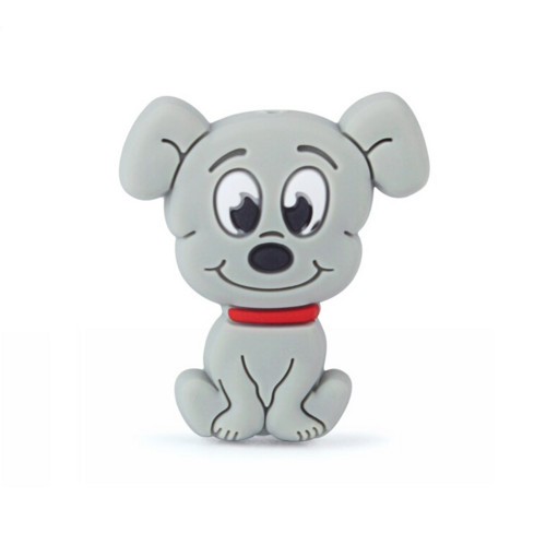 Silikonový MINI pejsek 30mm (1ks) - light grey