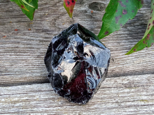 Obsidián černý, surový č. 18