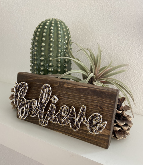 String art obraz...Believe — foto 1