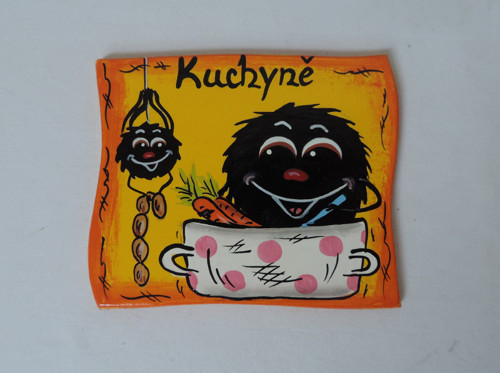 Cedulka na dveře -kuchyň-pavouček