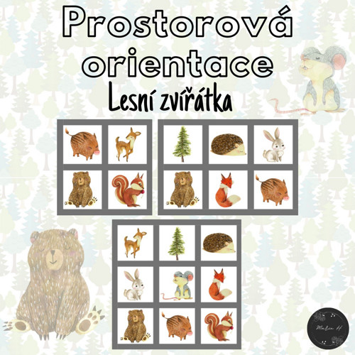 Lesní zvířátka, prostorová orientace