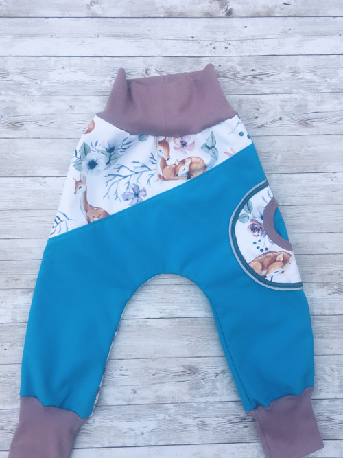 Softshellové reflexní baggy (turky) - srnka