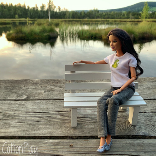Barbie - tričko bílé s krokodýlem — foto 1