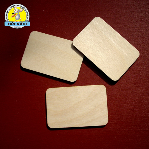 Obdélník zaoblené rohy 6 x 4 cm - KV0153 A