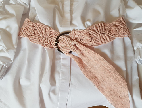 Boho Macrame Autorský Opasek — foto 1