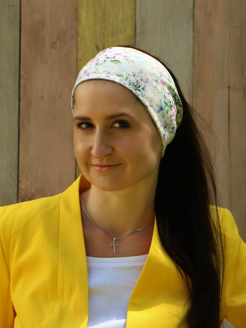 Úpletová čelenka Campanula
