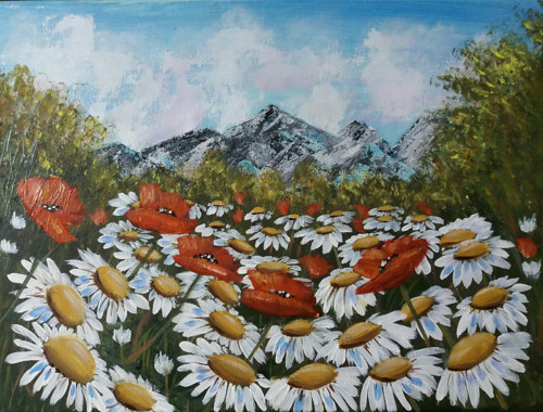 Farebné leto - 30x40 cm
