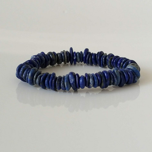 Náramek - lapis lazuli disky 1