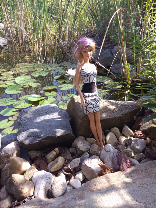 Pro Barbii ÚPLETOVÁ SUKNĚ A TOP — foto 1