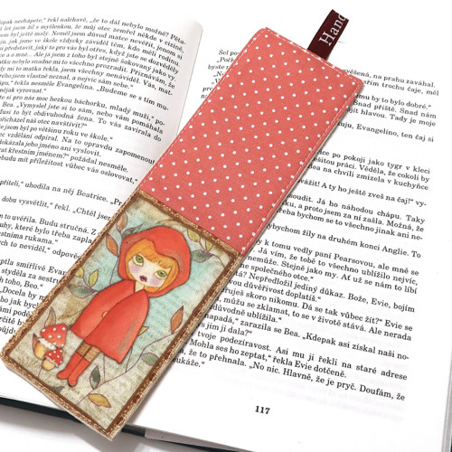 KARKULKA - textilní záložka do knihy
