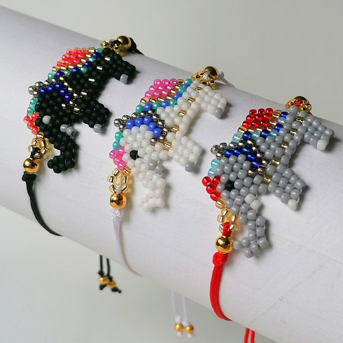 Beaded Elephant-Cord Bracelets
