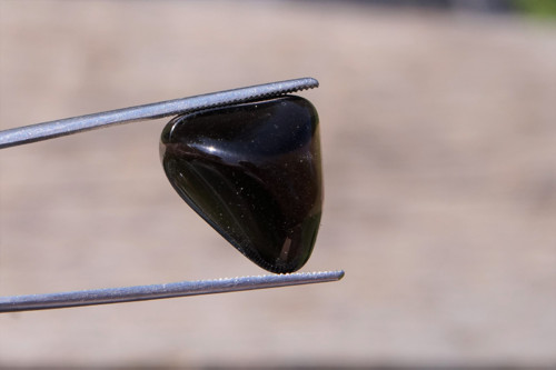 Obsidián záhnědový (17 mm) J8443