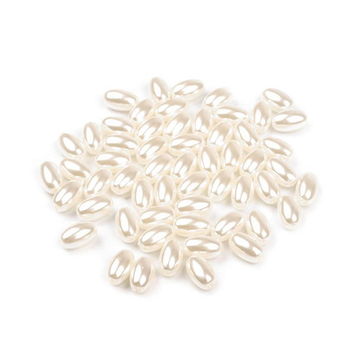 Olivky voskované smetanové 6x10mm, 10/50ks