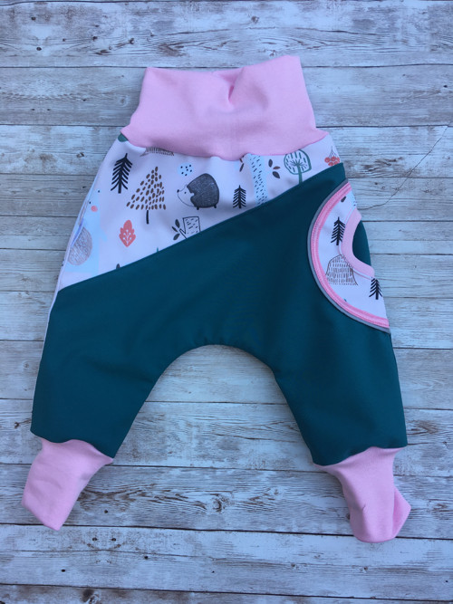 Softshellové reflexní baggy (turky) - lesní