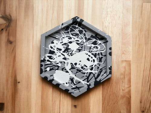Hexagon šedo - šedý