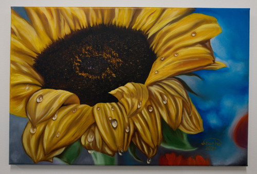 Olejomalba Slunečnice, rozměr 30x25 cm