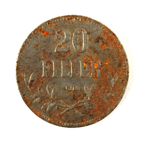 František Josef I., 20 Filler 1916 KB, viz foto