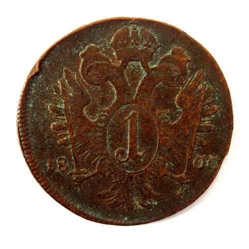Franc II. krejcar rok 1800 zn. G, viz foto