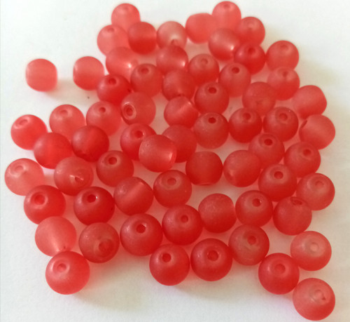 Skleněné kuličky 6mm /ledové sklo/ - 40ks