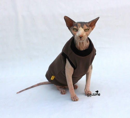 Mikina pro sphynx- hnědá
