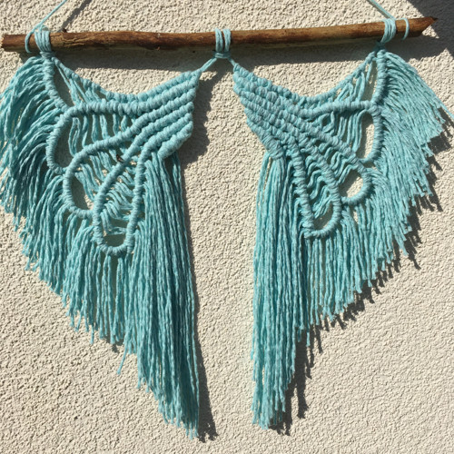 DIY kreativní sada + návod Andělské křídla macramé