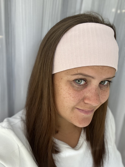 Úpletová hladká ČELENKA s žebrováním