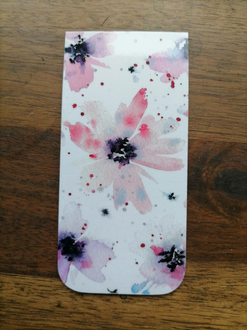 Magnetická záložka do knihy Růžové květy