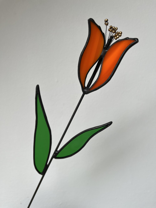 Skleněný tiffany TULIPÁN — foto 1