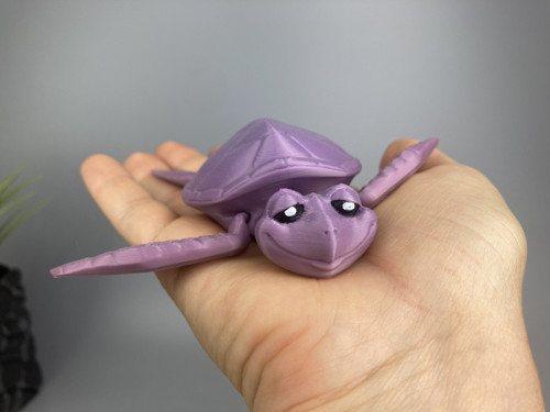 Flexi želva - 12.5 cm, 3D tisk — foto 1