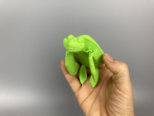 Flexi želva - zelená, 12.5 cm, 3D tisk — foto 1