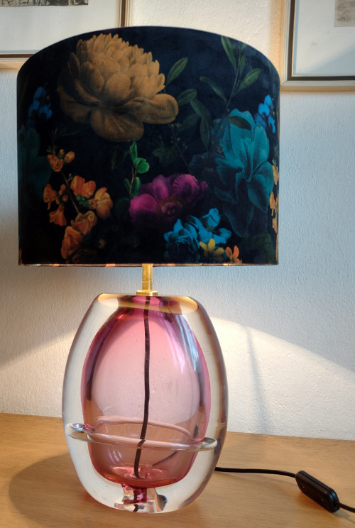 Sametové stínidlo na stolní lampu Kristýna